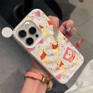 Ốp điện thoại Họa Tiết Nhăn 3D Thời Trang Hoạt Hình Dễ Thương Winne The Pooh Họa Tiết Dành Cho OPPO A52 A72 A92 A3S AX5 A12e A38 A18 A3X A3 A17 A17K A16 A16S A54S Ốp điện thoại Kẹo Mềm