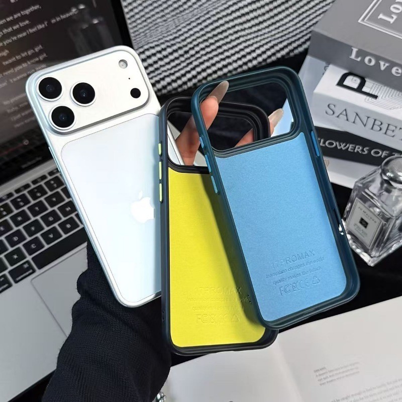 Lỗ Lớn Mờ Hút Từ Tính Tích Hợp Ốp Điện Thoại Đổ Xô Thích Hợp Cho IPhone 17 16 15 14 13 12 11 Pro Max Plus Ốp lưng Ốp Lưng