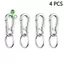 Kẹp carabiner thép không gỉ - Giá đỡ chìa khóa tiện lợi, mặt dây chuyền thời trang dành cho nam [Mới]