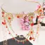 Handmade Ngọt Ngào Cưới Pha Lê Cô Dâu Đầu Dây Chuyền Trang Sức Tóc Cho Nữ Kim Cương Giả Phụ Kiện Đầu Trước [Mới]