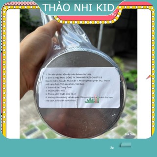 Nồi inox Gooby (3B) quấy bột, cháo, đồ ăn dặm - Quánh inox nấu cháo cho bé hàng xịn - Tổng Kho Bỉm Linh Đàm