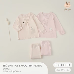 Bộ dài tay smoothy mỏng dành cho bé Lil Little Love (DTM05)