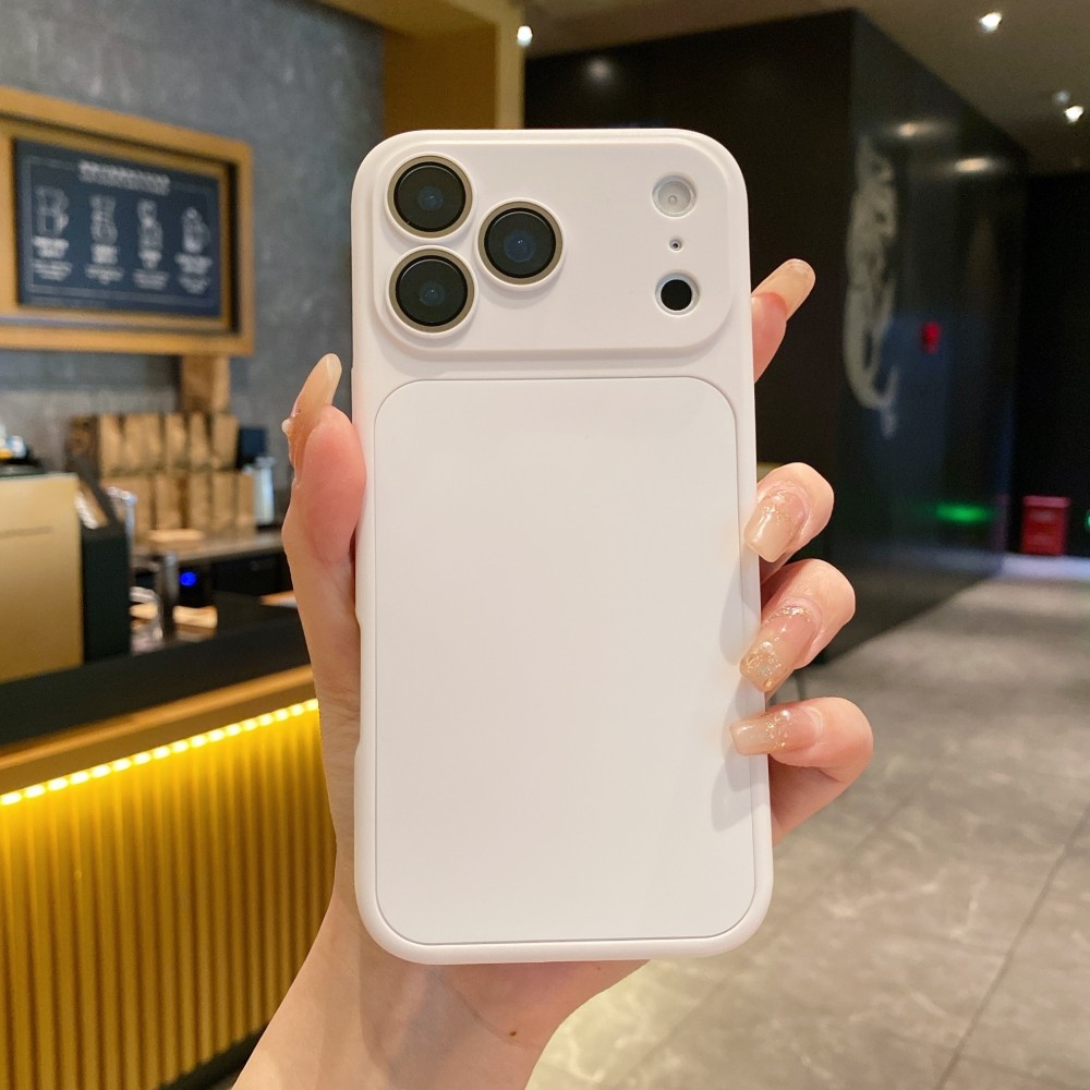 Ốp điện thoại bảo vệ ống kính lỗ mịn cho IPhone 17 16 15 14 13 12 Pro Max 17 Air 11 Chống trượt chống rơi Chống vân tay Vỏ điện thoại thời trang đơn giản
