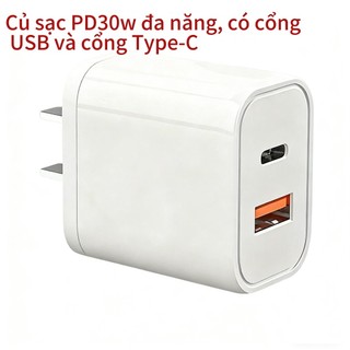 Hỗ trợ bán sỉ  Củ  30w có hỗ trợ  nhanh dùng cho các dòng ip 17 16 15 14 13 12 11 promax 4 1 sạc cáp