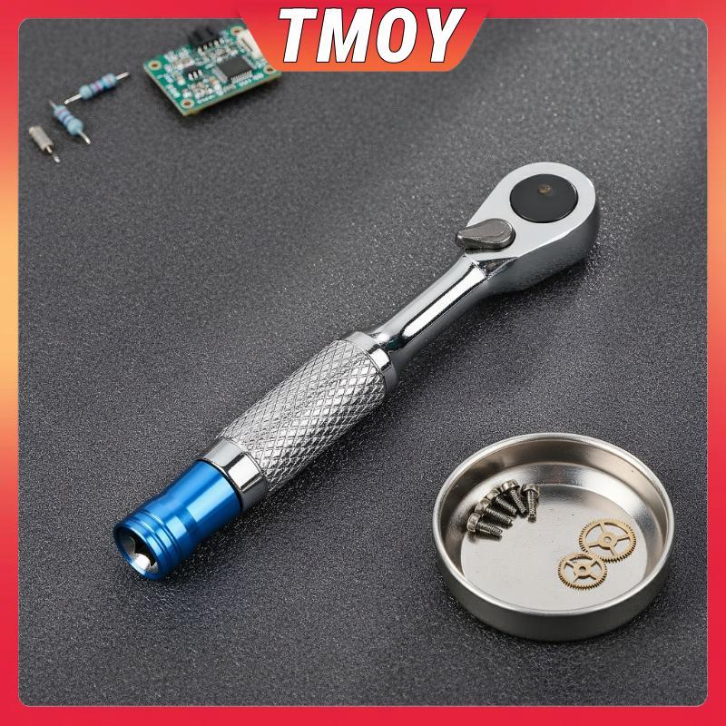 TMOY 72 răng Chống ăn mòn Cờ lê hai chiều 1 / 4 Inch Cờ lê Ratchet có thể đảo ngược từ tính Cờ lê Ratchet Dụng cụ gia dụng TMOY