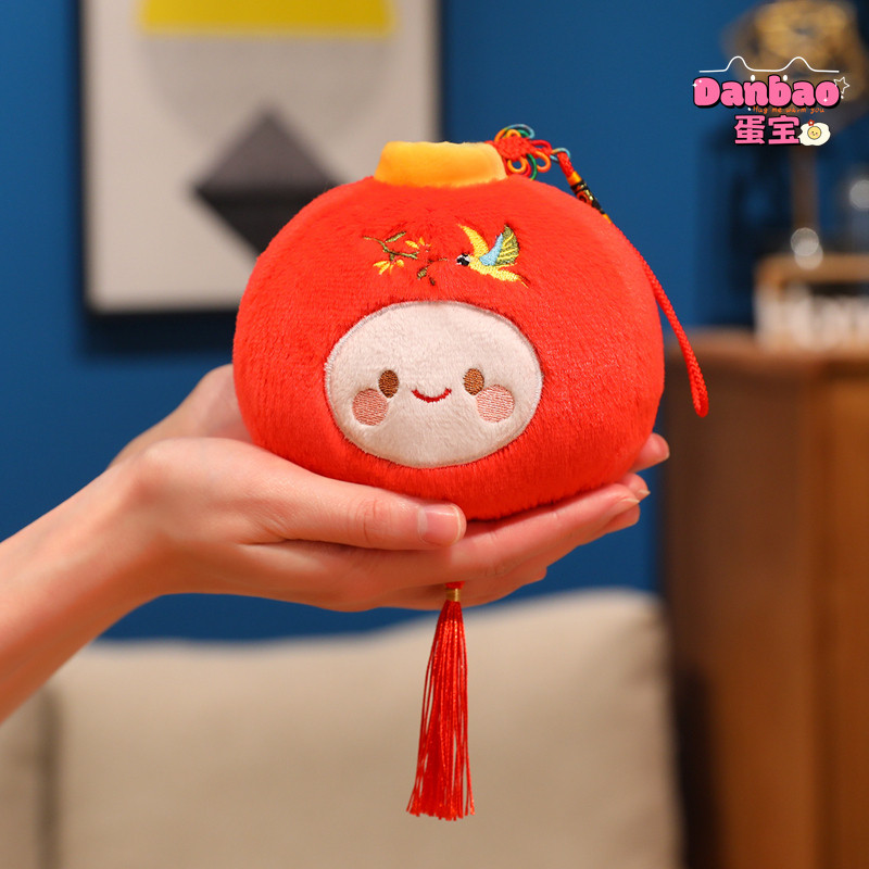 [DANBAO] Happy Red Lantern Đồ chơi sang trọng cho bé Mặt dây chuyền búp bê đèn lồng màu đỏ dễ thương Quà tặng năm mới Tết Nguyên Đán Vật liệu trang trí năm mới Quà tặng mềm cho bạn bè Quà tặng năm mới Đồ chơi DANBAO