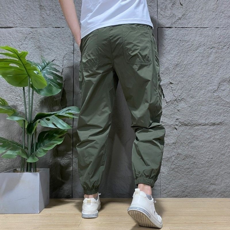 Quần nam phong cách jogger mùa xuân - hè, có dây rút eo tiện lợi