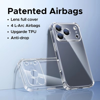 Ốp Điện Thoại Mềm Silicon Túi Khí Chống Sốc Cho iPhone 17 16 Pro Max 17 Air 16 Plus 16E Ốp Lưng Mỏng Trong Suốt