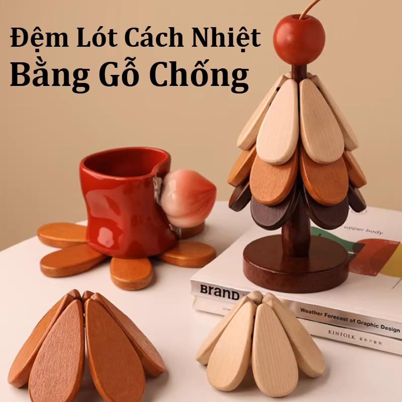 Pháp Cách Nhiệt Miếng ,Hình cây thông Noel,chống bỏng và chống trầy xước, chống trầy, Để nồi, cốc, đồ ăn nóng
