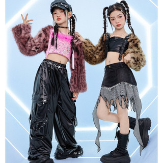 Đồ Nhảy Hiện Đại Hiphop Trẻ Em Set Đồ Dance Jazz Quần Nhảy Crop Top Đồ Nhảy Cho Bé Gái Bộ Tập Nhảy Cho