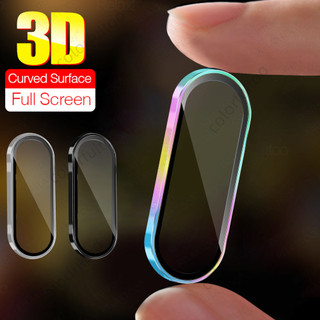 Ốp bảo vệ ống kính máy ảnh 3D cong toàn diện cho Samsung Galaxy A07/A17/A36/A56/A56 5G/4G, vòng kim loại trong suốt