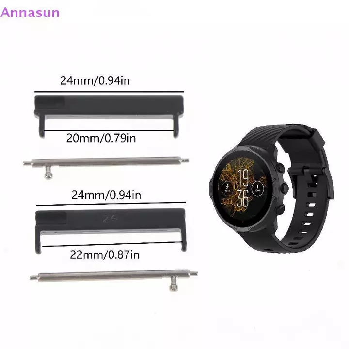 Annasun 1 Cặp 24mm Đến 22mm / 20mm Dây Đeo Tay Adapter ForSuunto7 / 9 / D5i Phụ Kiện Đồng Hồ Thông Minh Đồng Hồ Thông Minh Đồng Hồ Thông Minh Kết Nối  – 4