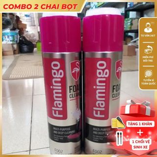 Xịt ô tô Bọt Flamingo Làm Sạch Xe ô tô, vệ sinh xe ô tô