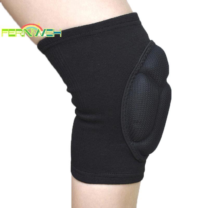 [Fernweh] Bộ 2 Miếng Lót Đầu Gối Thể Thao Nam, Co Dãn, Dày, Bảo Vệ Cho Bóng Rổ Và Chạy Bền