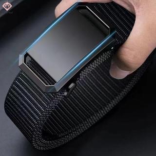 Thắt lưng nam vải cao cấp với khóa tự động, phù hợp cho quần áo thể thao và bảo hộ lao động