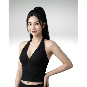 Áo Yếm SHI Nữ Buộc Dây Cổ V Hở Lưng