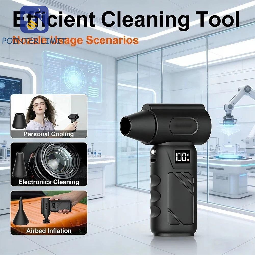 POINTER LIMIT Mini Compressed Air Duster, Màn hình LED điều chỉnh 5 tốc ...