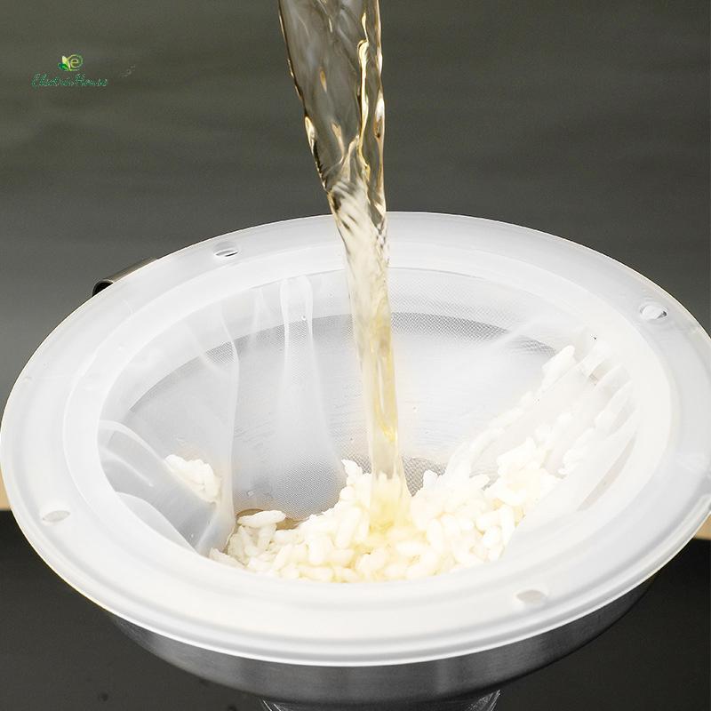[Nhà Điện] 100 / 120 / 200 / 300 / 400 / 450 Lưới Lọc Nylon Phễu Thép Không Gỉ Cho Sữa Trái Cây Y Học Truyền Thống Trung Quốc Dầu Rượu Vang Trắng mới