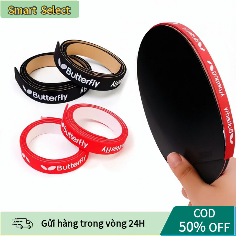 【COD】Băng keo viền vợt bóng bàn màu đỏ siêu dày, 2 cái, chất liệu bền, dễ dán, giúp kéo dài tuổi thọ vợt.