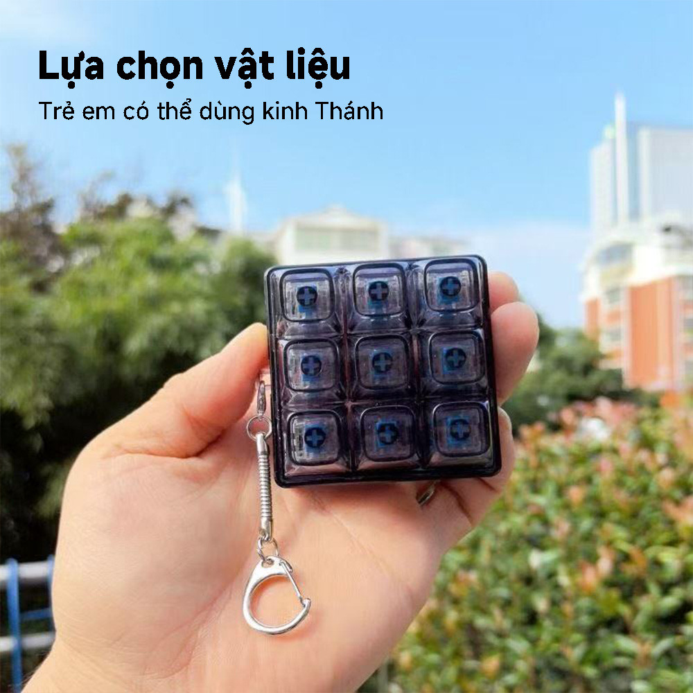 Bàn Phím Fidget, Bàn Phím Fidget, Móc Khóa Đa Năng Clicker Giải Nén Quà Tặng Cho Bé Trai Bé Gái Trong Khi