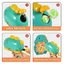 Đồ Chơi Bắn Bóng Dính Khủng Long Cho Bé, Trò Chơi Ném Bóng Vui Nhộn Kèm Bảng Phi Tiêu An Toàn