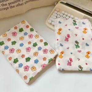 Cotton Nguyên Chất Hàn Quốc Handmade Vải Nhiều Màu Sắc Hoa Nguyên Chất Cotton 40s Cotton Nhà Lụa Khăn Trải Bàn Placemat Tóc Vòng Nước Bọt Khăn DIY4.3