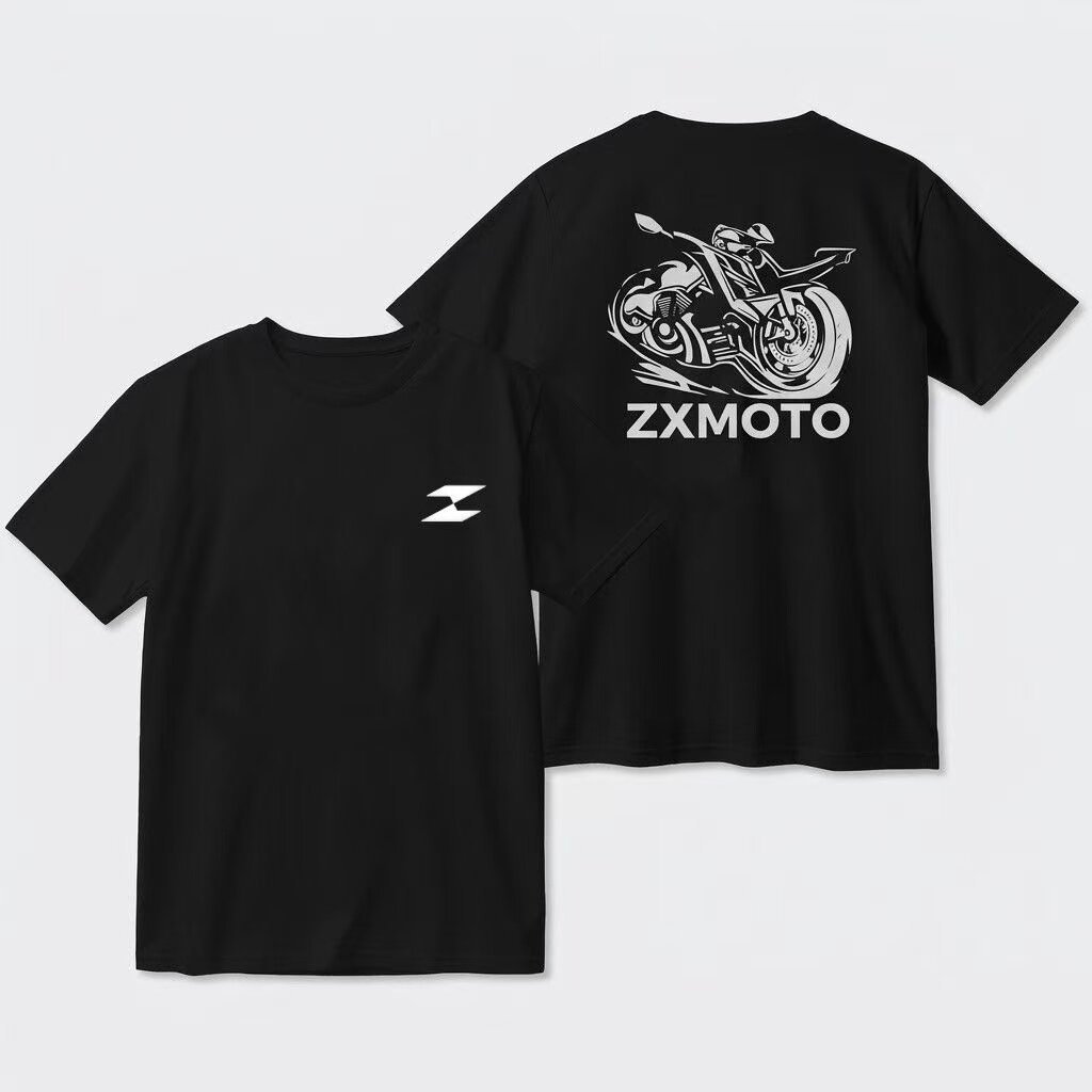 <![CDATA[Áo Thun Ngắn Tay Unisex Cotton Cao Cấp In Họa Tiết Xe Trượt Tuyết ZXMOTO Dáng Rộng]]>
