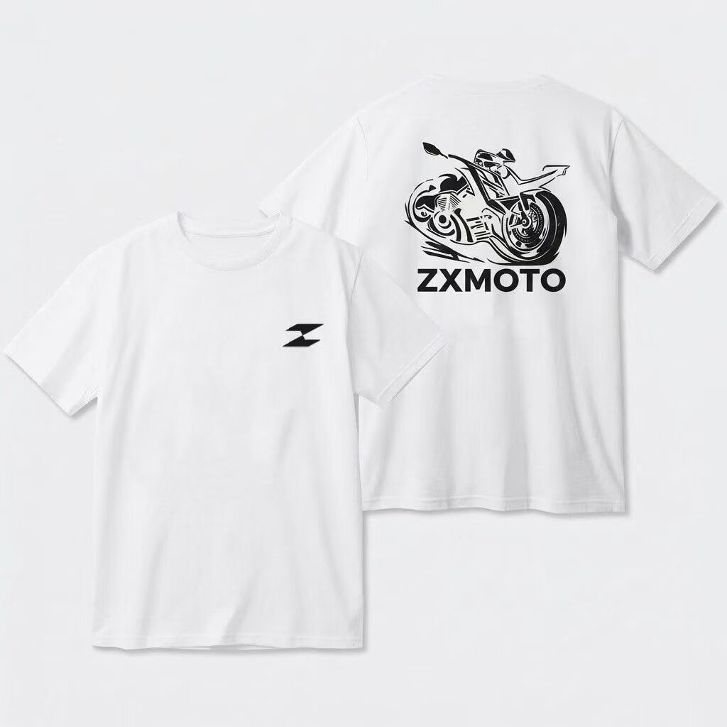 <![CDATA[Áo Thun Ngắn Tay Unisex Cotton Cao Cấp In Họa Tiết Xe Trượt Tuyết ZXMOTO Dáng Rộng]]>