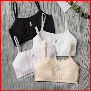 BH2 9-16 tuổi Áo Ngực Trẻ Em Cho Bé Gái Thanh Thiếu Niên Áo bralette Học Sinh Bé Gái Chống Va Đập Quần Lót cotton Nguyên Chất Thoáng Khí Áo vest