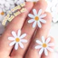 Sticker hoa cúc trắng TE84 [1 tờ 20 hình]decal dán trong suốt trang trí sổ tay điện thoại