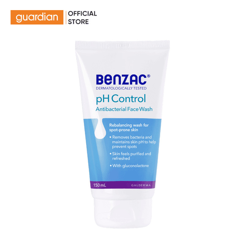 Sữa Rửa Mặt Giúp Diệt Khuẩn Và Cân Bằng Ph Benzac Ph Control Antibacterial Face Wash 150ml | Guardian Việt Nam