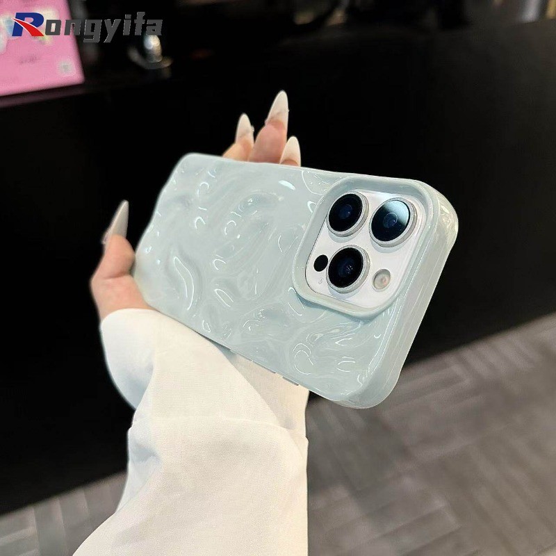 Ốp Điện Thoại Thiên Thạch 3D Cho Redmi Note 14 12 12S 11 11S SE 10 10S 9 8 5G 4G Vỏ Màu Kẹo Sang Trọng Đơn Giản Vỏ Mềm Bóng Dễ Thương