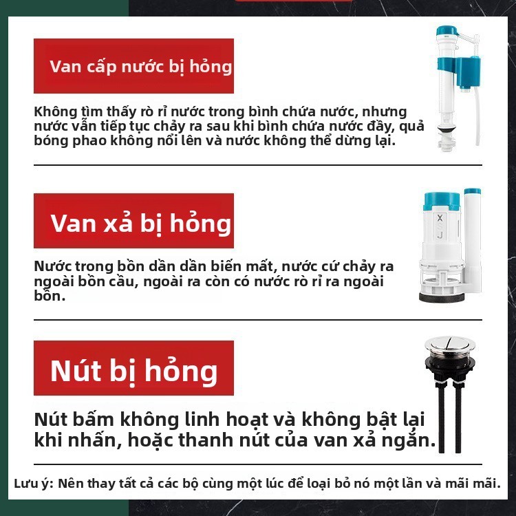 Phụ kiện bồn cầu Daquan van xả nước đa năng đầu vào/đầu ra cho bồn cầu kiểu cũ