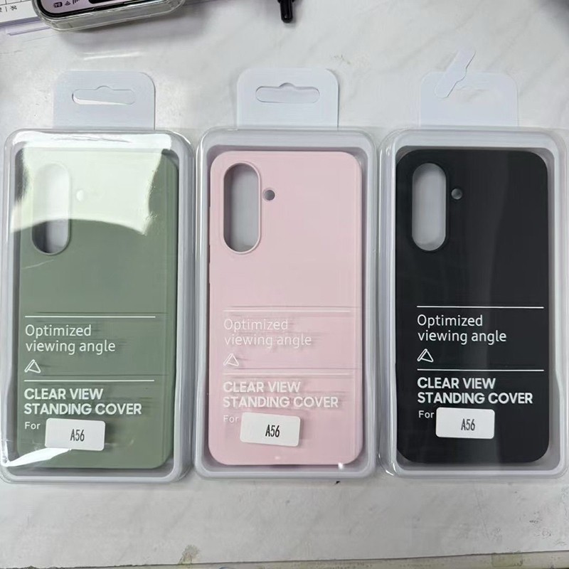 Vỏ silicon lỏng nguyên bản Vỏ bảo vệ mềm mại cho bé Vỏ bảo vệ chống vân tay Vỏ chống sốc cho Samsung Galaxy A56