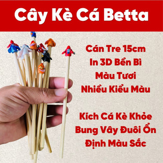 Cây Kè Cá Betta In 3D Sắc Nét Cực Bền Dụng Cụ Huấn Luyện Cá Chiến, Kè Khỏe Bung Vây Đuôi Siêu Đẹp