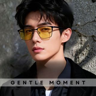 Kính râm gọng vuông GENTLE MOMENT thời trang nam nữ chống tia UV chống chói chống nắng phong cách ngầu GMM639