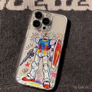 Ốp điện thoại mềm trong suốt xu hướng di động Graffiti cá nhân Thích hợp cho iPhone 17promax / 15promax / 16 / 13 / 12pro Chống sốc 14 / 13promax / 16pro / 15plus / 17 / 12