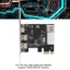 Thẻ bắt STABFOAM PCIE, Thẻ mở rộng dây lửa PCIE di động 3 cổng 1394A, Bộ chuyển đổi thẻ ghi Video giao diện bền bỉ 1394 Thiết bị DV