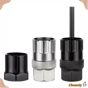 Công cụ cài đặt loại bỏ CHEESELY, Vòng khóa Cassette 12T màu đen, Cờ lê lắp bánh xích xe đạp bằng thép Carbon cao bền bỉ