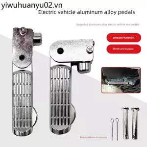 Bàn Đạp Xe Điện Gấp Hợp Kim Nhôm Thích Hợp Cho Emma Di Little Rùa King Xe Tay Ga Chân Xe Máy Phía Sau Ped