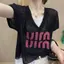 Áo Cotton Ngắn Tay Nữ Mùa Hè In Chữ Phù Hợp Mặc Hàng Ngày