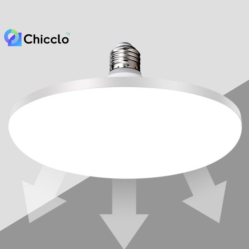 [chiccloset0] Bóng LED siêu sáng 12W 15W 20W 30W 50W 220V UFO trắng ấm dùng trong nhà, bàn, nhà để xe