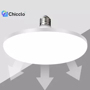 Bóng LED siêu sáng 12W 15W 20W 30W 50W 220V UFO trắng ấm dùng trong nhà, bàn, nhà để xe