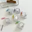 TRTR Mới 1 / 2 inch Giá Đỡ Nhà Thơ Trong Suốt DIY Mini Album Ảnh Móc Khóa Di Động Ảnh Bảo Quản Giá Đỡ Móc Khóa VN