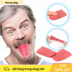 【COD】Lưỡi giả silicone mềm an toàn không độc, vệ sinh, thích hợp cho ảo thuật gia biểu diễn và trẻ em chơi Halloween.
