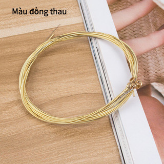 【COD】Bộ 6 dây đàn guitar acoustic giá rẻ nhiều màu, thay thế dây cũ dễ dàng, lõi thép bọc đồng bền, âm thanh ấm.