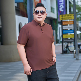 Plus Size Nam Làm Mát Nhẹ Cổ Áo Polo Tay Ngắn