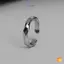 Vòng Möbius đơn giản thời trang, nhẫn ngón tay điều chỉnh size, phù hợp làm nhẫn cặp đôi và quà tặng