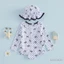 6M-4Y Trẻ Em Bé Gái Đồ Bơi Nơ Chấm In Bikini Tay Dài Có Mũ Đồ Bơi Cho Tắm Mùa Hè