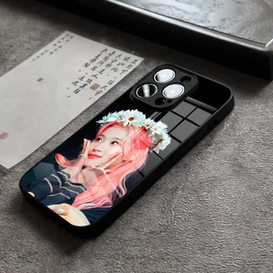 Ốp Điện Thoại BK-2 Kpop TWICE Cho iPhone 16 Pro Max 15 Plus 14 Pro 12 11 13 Mini X XR 6 8 7 Plus SE Glass Cover